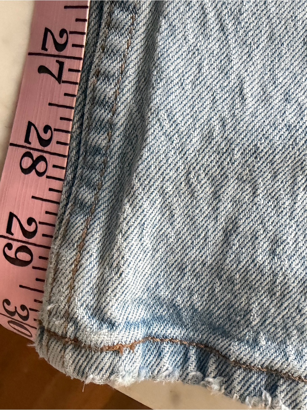 Abercrombie & Fitch Light Blue Distressed Relaxed Jeans - Picture 5 of 5
